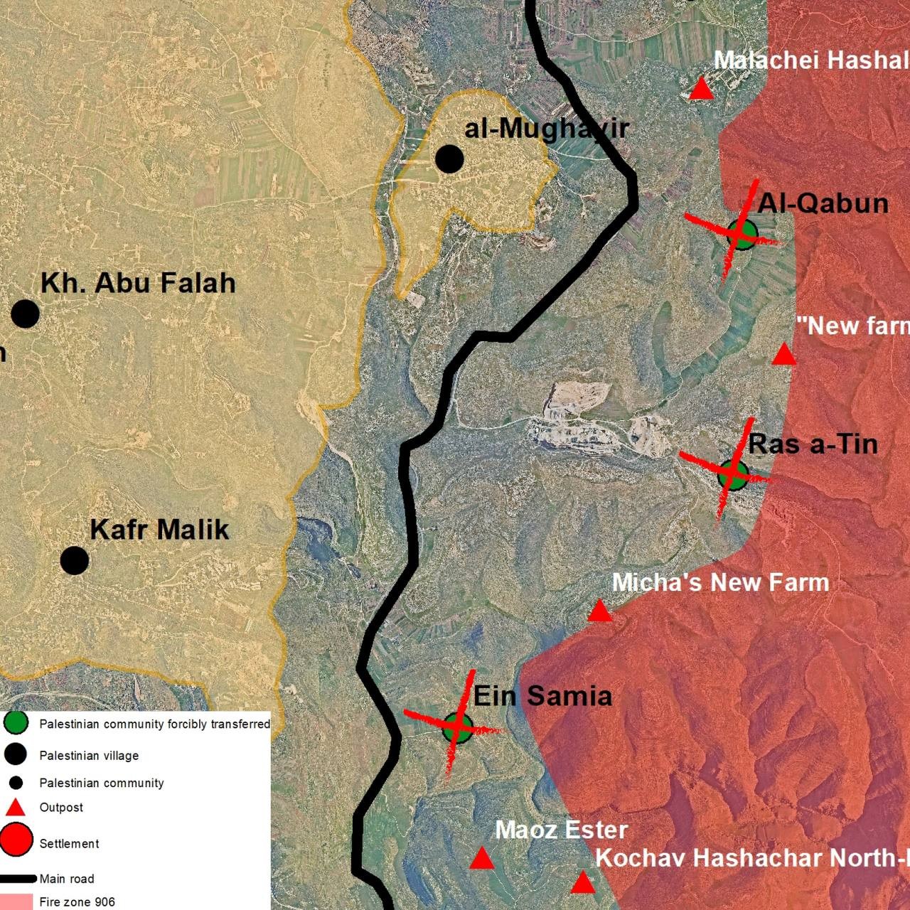 اختفاء قرى فلسطينية عن الخريطة